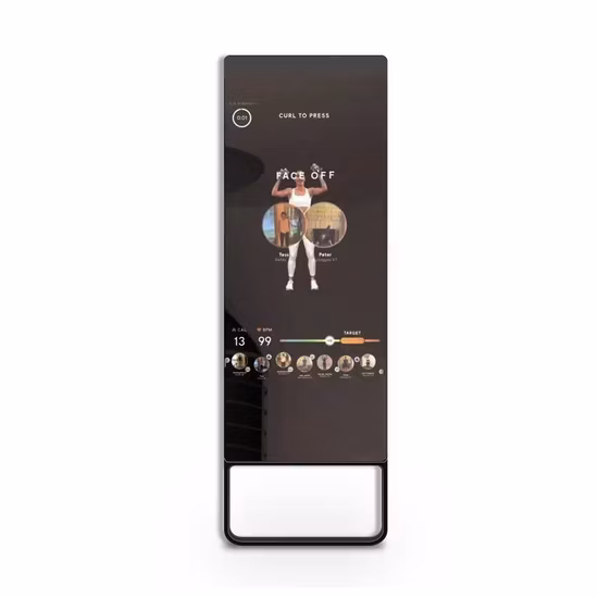 32 インチ床置き LCD ディスプレイキオスク Android タッチスクリーンインテリジェントマジックインタラクティブフィットネストレーニング用フィットネスミラー